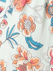 Boho Floral Summer Spaghetti Strap A-Line Flowy Smocked Midi Dress Sundress