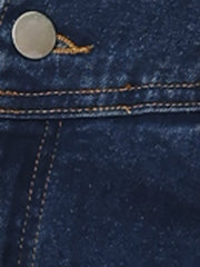Casual Denim High Waist Split Hem Pencil Jean Midi Skirt