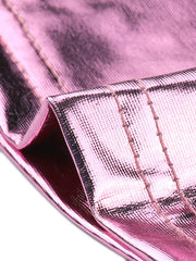 Women's Cropped Bolero Holographic Party Shimmering Shiny Lightweight Metallic Cardigan