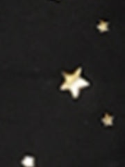 Spaghetti Strap Organza Fit and Flare Party Metallic Stars Mini Dress