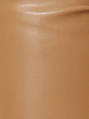 Faux Leather Pants High Waist Straight Leg Casual PU Punk Trousers