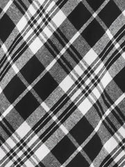 Christmas Tartan Plaid High Waist Belted Vintage A-Line Midi Skirt