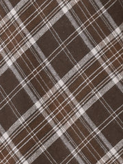 Christmas Tartan Plaid High Waist Belted Vintage A-Line Midi Skirt