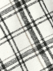 Vintage Plaid Tartan Elastic Waist Knee Length A-Line Skirt
