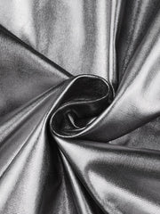 Holographic Party Shiny Lightweight Zipper Hooded Metallic Jacket