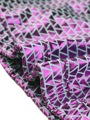 Holographic Party Shiny Lightweight Zipper Hooded Metallic Jacket