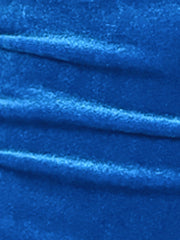 Solid Velvet Party Bodycon Mini Ruched Skirt