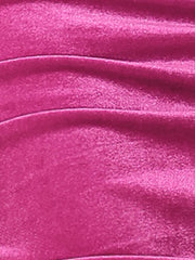 Solid Velvet Party Bodycon Mini Ruched Skirt