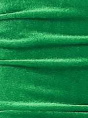 Solid Velvet Party Bodycon Mini Ruched Skirt