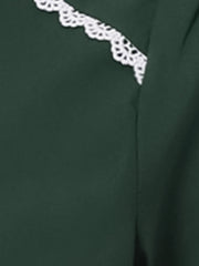 Vintage Peter Pan Collar Blouse Short Sleeve Button Down Shirt