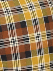 Plaid Elastic Waist Casual Work Office Long Pants