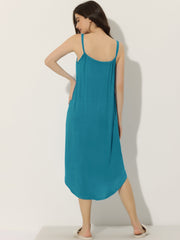 Spaghetti Strap Cami Nightdress Lounge Pajama Dress Nightgown