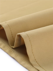 Office Keyhole Pleated Front Ruched 3/4 Sleeve Chiffon Blouse
