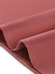Office Keyhole Pleated 3/4 Sleeve Chiffon Blouse
