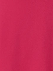 Elegant Short Puff Sleeve V Neck A-Line Zipper Side Office Dress