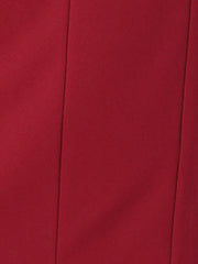 3/4 Sleeve Notch Neck Slim Fit Work Pencil Midi Dress