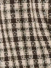 2 Piece Outfits Plaid Tweed Cropped Blazer Jacket & Mini Skirt Suit Set