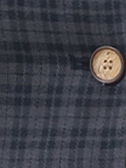 Plaid Waistcoat Notched Lapel Collar Single Breasted Vintage Vest