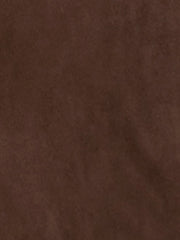 Faux Suede Notched Lapel Double Breasted Belted Long Sleeve Trench Coat