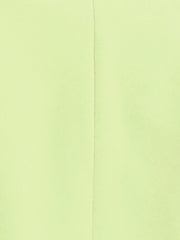 Notched Lapel Long Sleeves Solid Color Open Front Cropped Blazer