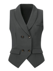 Waistcoat Lapel Collar Dressy Versatile Racerback Suit Vest