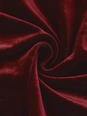 3/4 Sleeve Velvet Open Front Cropped Bolero Shrug