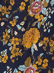 Boho Floral Summer Spaghetti Strap A-Line Flowy Smocked Midi Dress Sundress