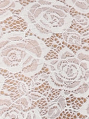 Lace Sheer 3/4 Sleeve Ruffle Hem Open Front Bolero Shrug