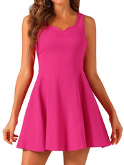 Party Sexy Sleeveless Sweetheart Neck Fit and Flared A Line Swing Cocktail Mini Dress