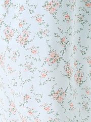Floral Print Long Sleeve Spring Flowy Midi Boho Dress