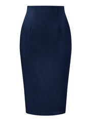 Elegant Pencil High Wasit Split Hem Work Bodycon Business Skirt