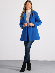 Double Breasted Peter Pan Collar Long Trench Pea Coat