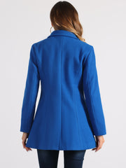 Double Breasted Peter Pan Collar Long Trench Pea Coat