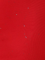 Sleeveless Shiny Metallic Dots Pencil Halter Party Bodycon Mini Dress