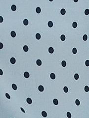 Polka Dot Peter Pan Collar Bow Tie Neck Puff Sleeve Vintage Shirt