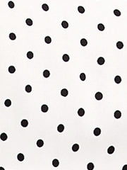 Polka Dot Peter Pan Collar Bow Tie Neck Puff Sleeve Vintage Shirt