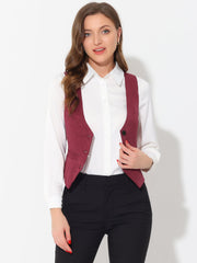 Vintage Button Up Jacquard Steampunk Waistcoat Suit Vest