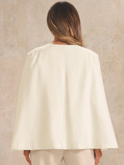 Cape Sleeve Business Work Open Front Jacket Blazer