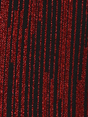 Party Glitter 3/4 Sleeve Shiny Striped Metallic Tops