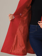 Elegant Overcoat Shawl Collar Single Winter Belted Long Coat