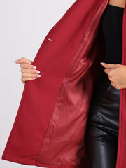 Winter Slit Sleeve Double Breasted Cloak Cape Coat