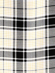 Bow Tie Neck Grid Checks Shirt Office Work Tops Blouse