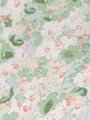 Summer Petal Sleeve Boho Floral Print Midi Dress