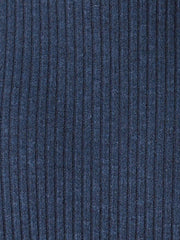 Long Sleeve Pockets A-Line Midi Ribbed Knit Dress