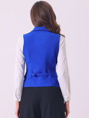 Waistcoat Lapel Collar Dressy Versatile Racerback Suit Vest
