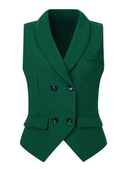Waistcoat Lapel Collar Dressy Versatile Racerback Suit Vest