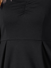 Retro Sweetheart Neck 1950s Retro Cocktail A-Line Dress