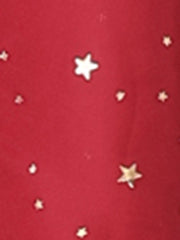 Spaghetti Strap Organza Fit and Flare Party Metallic Stars Mini Dress