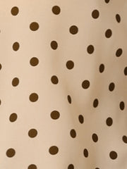 Polka Dot Peter Pan Collar Rockabilly Puff Short Sleeve Shirt