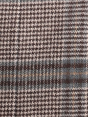 Belted Wrap Outerwear Shawl Collar Asymmetric Hem Plaid Coat